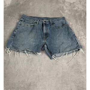 Levi's 559 Relaxed Fit Jean Shorts Women's Size 34 Blue